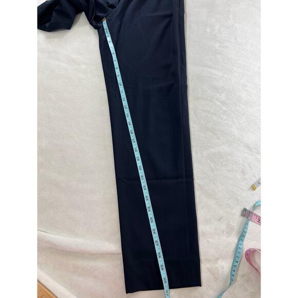 Carlisle Wool Dress Trouser Pants Straight Leg Blue Capsule - Picture 5 of 7